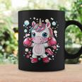 Lindo Unicornio De Boxeo Taza de café Ideas de regalos