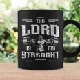 The Lord Is My Strength Faith Gym Workout Motivation Small Coffee Mug Gifts ideas
