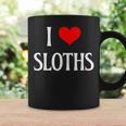 I Love Sloths I Heart Sloths Three Toed Tree Sloth Lover Graphic Print Coffee Mug Gifts ideas