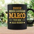 Marco With First Name Slogan Tassen Geschenkideen