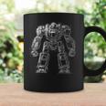 Mech Warrior Sketch Shirt Cool Tech Robot Fighter Graphic Print Coffee Mug Gifts ideas
