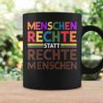 Menschenrechte Statt Rechte Menschen Regenbogen Spruch Tassen Geschenkideen