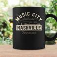 Music City Nashville Tennessee- Ciudad De La Música De Nashville Taza de café Ideas de regalos