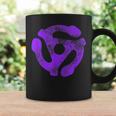 Music Turntable Record Dj Purple 45 Rpm Adapter Taza de café Ideas de regalos