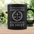 Ne Sous Estimez Jamais Une Etudiante En Droit Avocate Humour Tasse Idées cadeaux