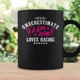 Ne Sous-Estimez Jamais Une Fille Qui Aime La Course Dirt Track Racer Tasse Idées cadeaux