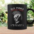 Old Punks Never Dies Punk Rock Music & Punks Taza de café Ideas de regalos