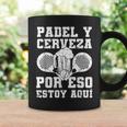 Pádel Padelista Pala Tenis Padel Y Cerveza Taza de café Ideas de regalos