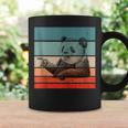 Panda Coffee Cup Drinking Animal Sketch Black Relaxed White Tank Top Graphic Print Coffee Mug Gifts ideas