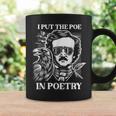 Poesía Poesía Edgar Allan Poe Con Raven Gothic Horror Escritor Taza de café Ideas de regalos
