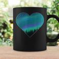 Polar Lights Heart Northern Lights Aurora Borealis Tassen Geschenkideen