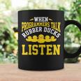 Programador Informático Codificaciónentilador De Pato De Goma Taza de café Ideas de regalos
