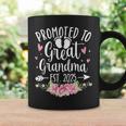 Promoted To Great Grandma Est 2025 First Time New Grandma Coffee Mug Gifts ideas