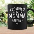 Promoted To Momma Again New Mom Mama To Be Mother's Day Graphic Print Coffee Mug Gifts ideas