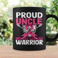 Proud Uncle Warrior Breast Cancer Awareness Coffee Mug Gifts ideas