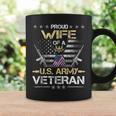 Proud Wife Of A US Army Veteran Flag Veterans Day Coffee Mug Gifts ideas