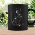 Rabbit Drawing Abstract Animal Art Geometric Graphic Hare Graphic Print Coffee Mug Gifts ideas