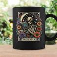 The Reader Tarot Card Skeleton Reading Book Bookworm Bookish Coffee Mug Gifts ideas