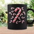Red And White Candy Cane Santa Christmas Coffee Mug Gifts ideas
