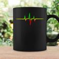 Reggae Heartbeat Pulse Frequency Music Wave Colours Tassen Geschenkideen