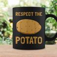 Respect The Potato Root Vegetable Healthy Tasty Food Humor Graphic Print Coffee Mug Gifts ideas