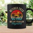 Retired 2025 Not My Problem Anymore Vintage Retirement Coffee Mug Gifts ideas