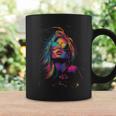 Retro Rock 'N' Roll Girl Música Rock Guitarrista Chica Taza de café Ideas de regalos
