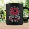 Rock Queenibes Guitarraintage Rose Rock Music Taza de café Ideas de regalos