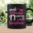 Saxophone Women's Cool Girls Playing Saxophone Tassen Geschenkideen