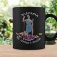 Sellointage Deirginia Sic Semper Tyrannis Taza de café Ideas de regalos