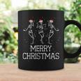 Skeletons Dance With Christmas Hats Merry Christmas Skeleton Tassen Geschenkideen