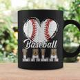 Softball Baseball Lala Heart Leopard Print Mother's Day Coffee Mug Gifts ideas
