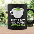 Solo Un Chico Al Que Le Encanta El Té Matcha Taza de café Ideas de regalos