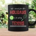 Tennis Novelty Holiday Tshirt Graphic Print Coffee Mug Gifts ideas