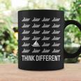 Think Different Sailing Boat Sailing Captain Skipper Tassen Geschenkideen