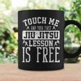 Tócame Tu Primera Lección De Jiu Jitsu Arte Marcial Taza de café Ideas de regalos