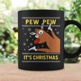 Ugly Christmas Sweater Pew Pew Crazy Reindeer Xmas Tassen Geschenkideen