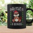 Ugly Xmas Sweater Christmas Beavers Lover Tassen Geschenkideen