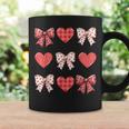 Valentines Day Hearts Leopard Coquette Bow Girls Boys Coffee Mug Gifts ideas