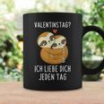 Valentine's Day Ich Liebe Dich Jeden Tag Sloth Couple Tassen Geschenkideen