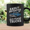 Vintage Easily Distracted By Old Pickup Trucks Retro Trucker Coffee Mug Gifts ideas