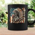 Vintage Native American Indian Chief American Usa Flag Coffee Mug Gifts ideas