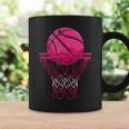 Vintage Pink Basketball Desgin For Girl Coffee Mug Gifts ideas