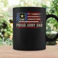 Vintage Proud Army Dad American Flag Veteran Graphic Print Coffee Mug Gifts ideas