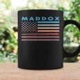 Vintage Sunset American Flag Maddox Maryland Graphic Print Coffee Mug Gifts ideas