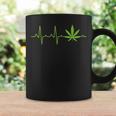 Weed For And Marijuana Leaf Heartbeat Tassen Geschenkideen