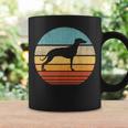Whippet Retrointage 60S 70S Sunset Snap Perro Amantes Hombres Taza de café Ideas de regalos