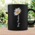 Women's Stay Positive Flowers Spring Summer Women's Tassen Geschenkideen