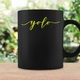 Yolo Soloives Unaez Regalo De Novedad Angustiado Taza de café Ideas de regalos