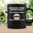 Zollbeamter Morgens Tired Slogan Tassen Geschenkideen